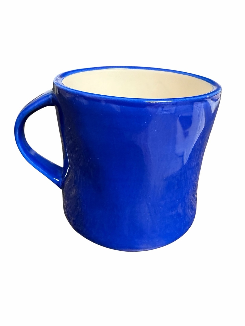 Anthropologie Hand Painted Monogram “G” Initial Blue Coffee Mug - Picture 3 of 6